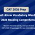 Vocabulary Words for CAT 2026