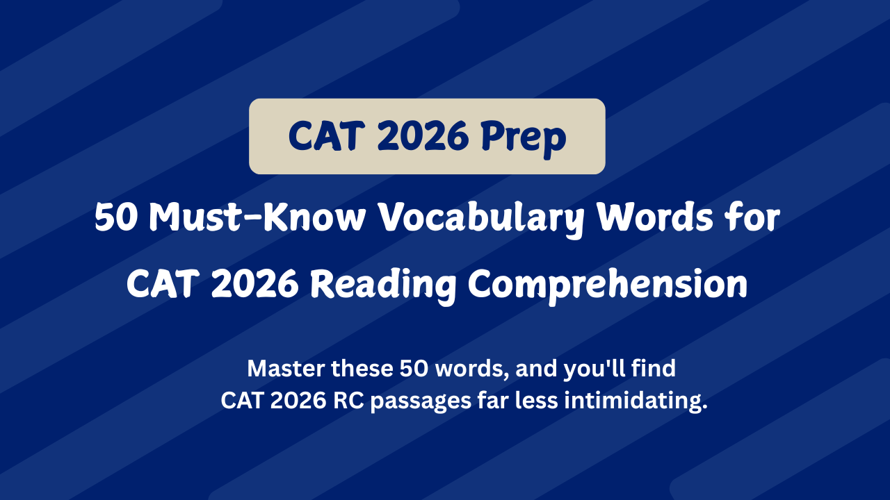 Vocabulary Words for CAT 2026