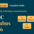 CAT 2026 VARC Syllabus